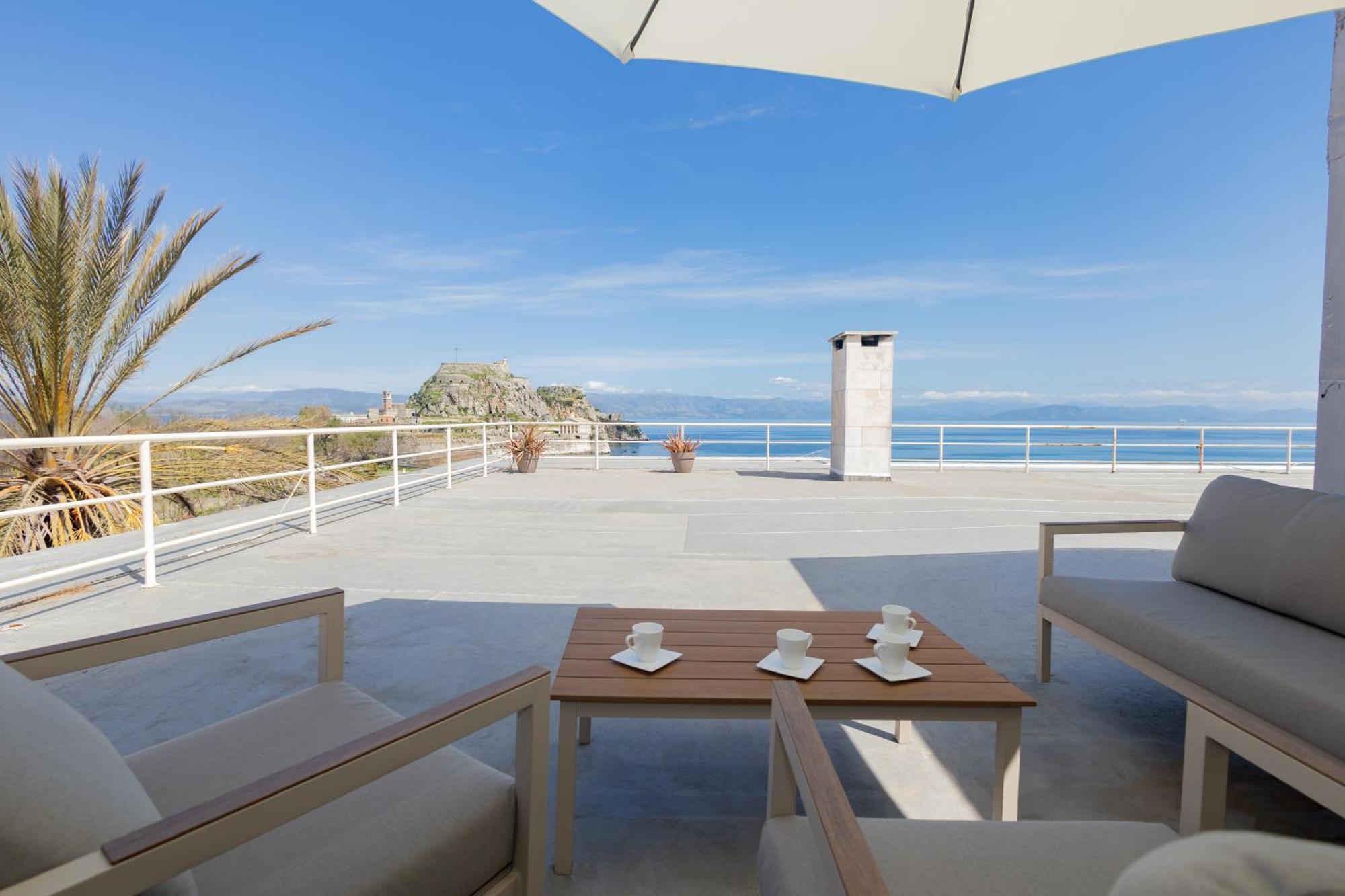 Old Fortress View Roof Top Apartment By Konnect Corfu  Exterior photo